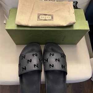 Gucci Black Casual Slide Sandals